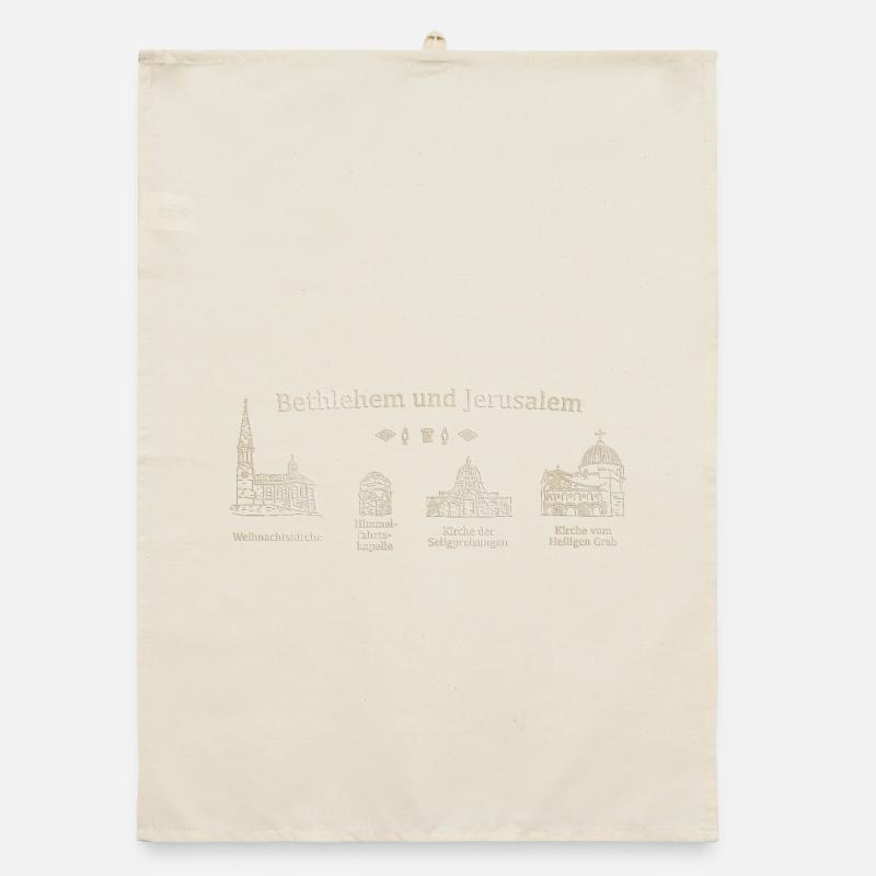 Bethlehem, Jerusalem, heilige Orte. Grabeskirche Organic Geschirrtuch
