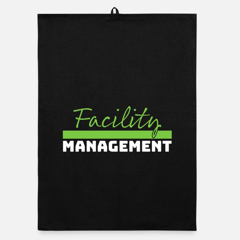 Tshirt Facility Management vert blanc Torchon bio