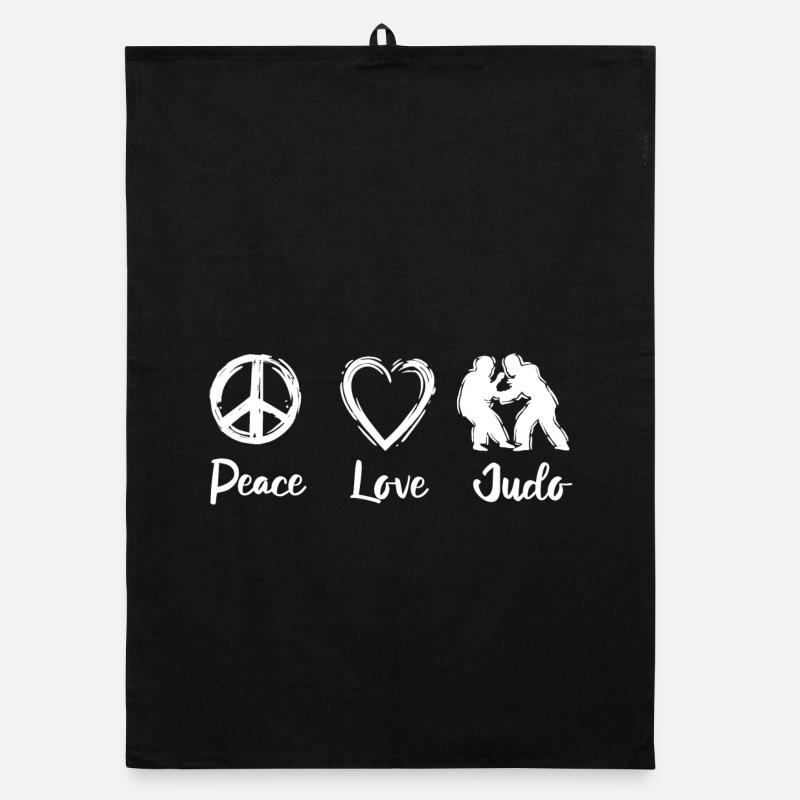 Judo Spruch Organic Geschirrtuch