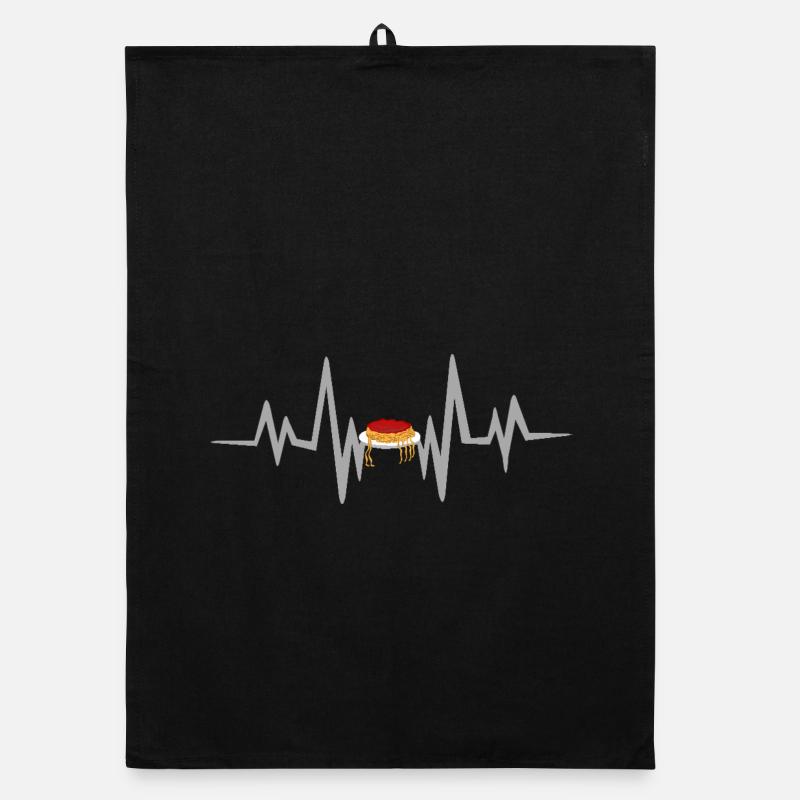 Spaghetti herzschlag Organic Geschirrtuch