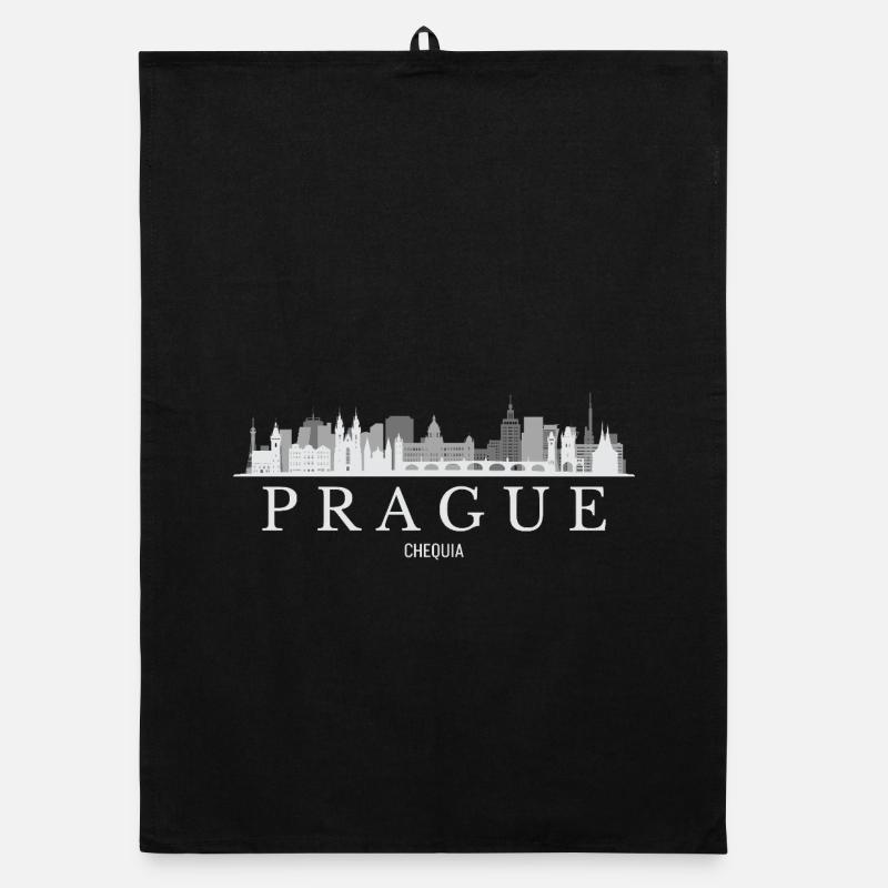 Prager Skyline, Prag Tschechische Republik Organic Geschirrtuch