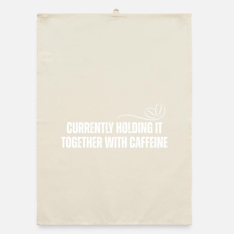 Caffeine holds it together Organic dish towel