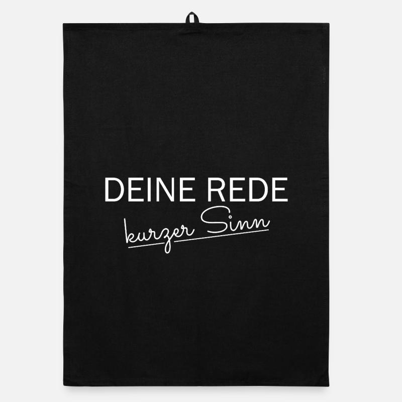 Deine rede kurzer Sinn Organic Geschirrtuch