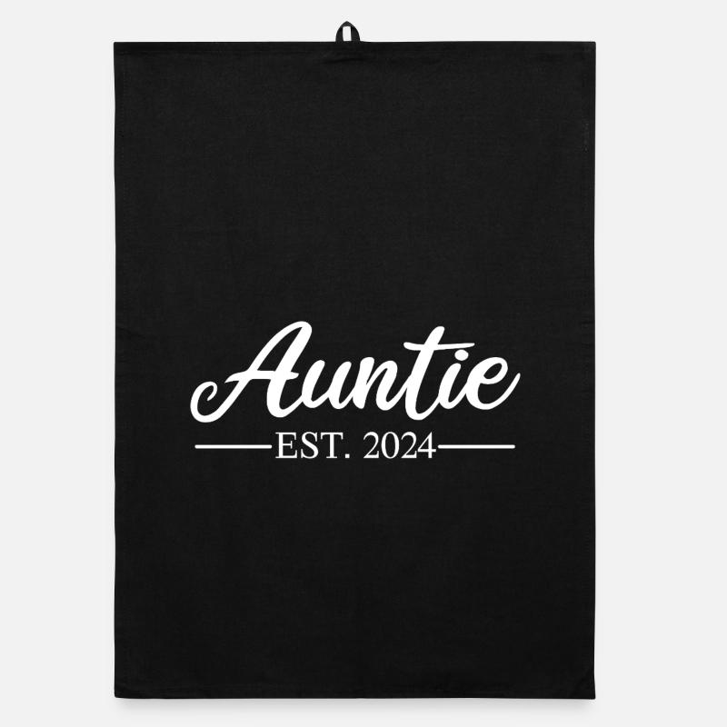 AUNTIE_2024_W - Torchon bio - noir
