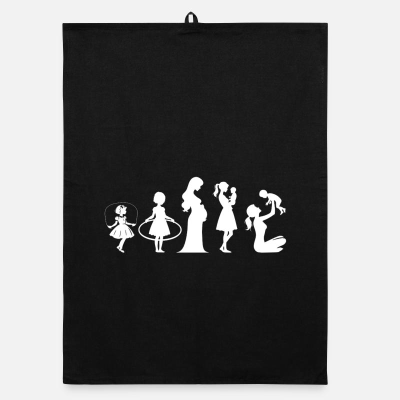 Evolution Mama Muttertag kind Familie Organic Geschirrtuch