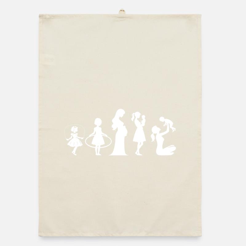 Evolution Mama Muttertag kind Familie Organic Geschirrtuch