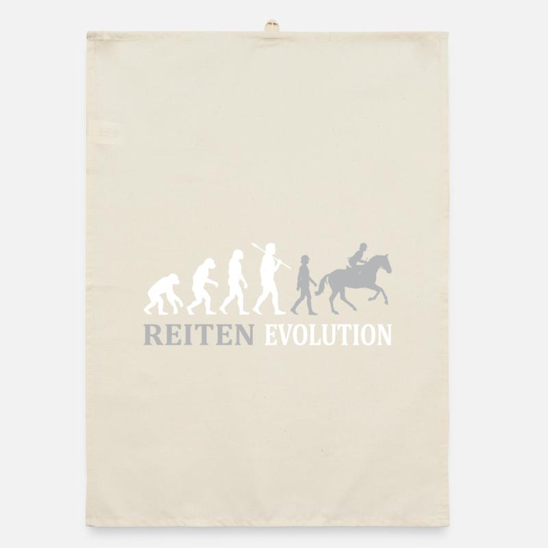Reiten Evolution – Vom Affen zum Reiter Organic Geschirrtuch