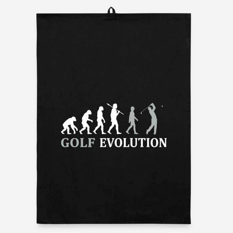 Golf Evolution – Das perfekte Golfer Geschenk Organic Geschirrtuch
