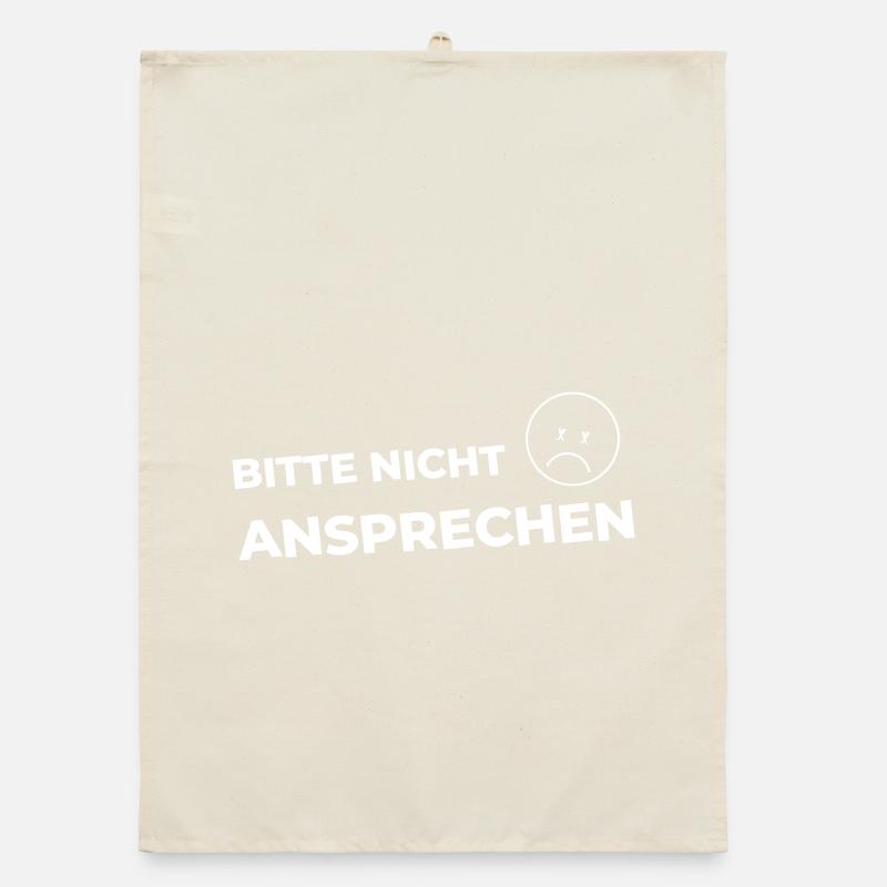 Bitte nicht ansprechen Organic Geschirrtuch