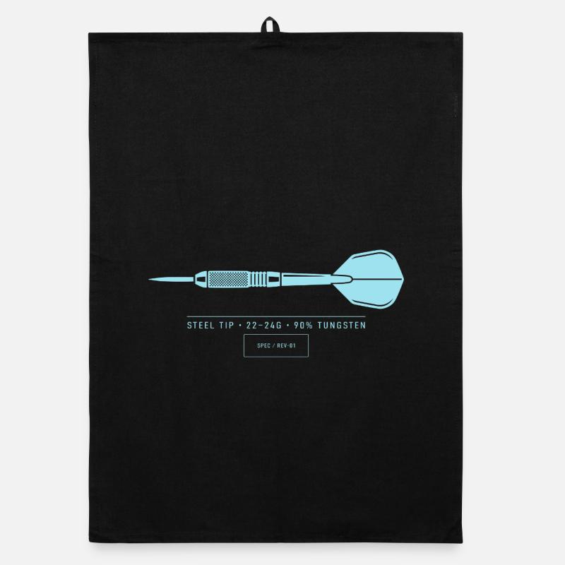 Plan technique d’illustration de fléchettes Fléchette Torchon bio