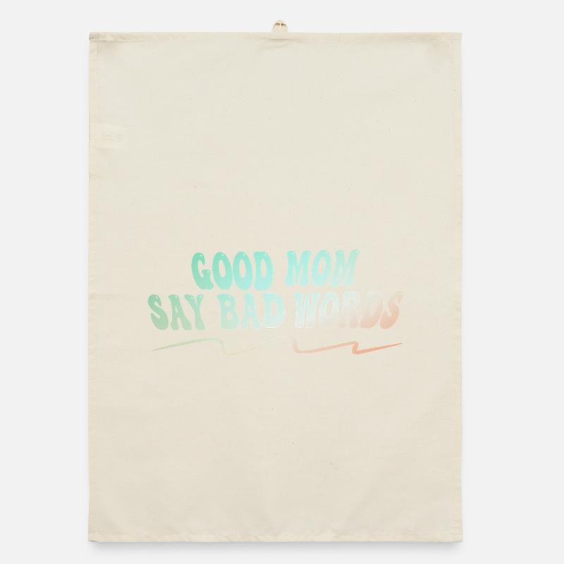 Gute Mama Flucht Lustiges Mutter Sprüche Design Organic Geschirrtuch