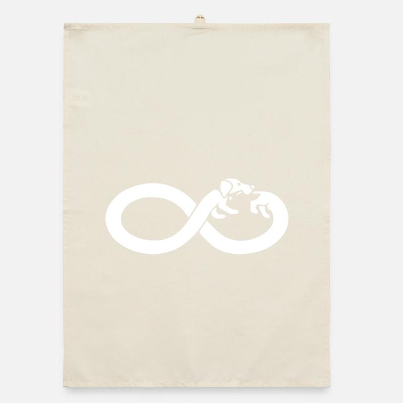 Dackel-Unendlichkeit Organic Geschirrtuch