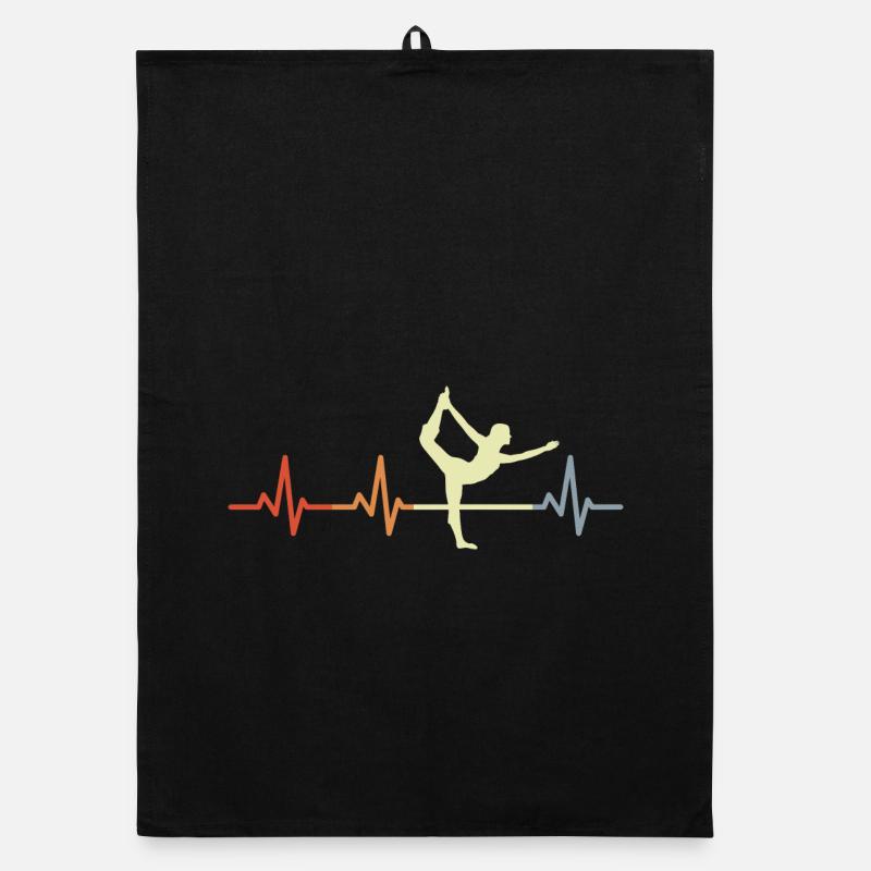 Yoga Kardiogramm Organic Geschirrtuch