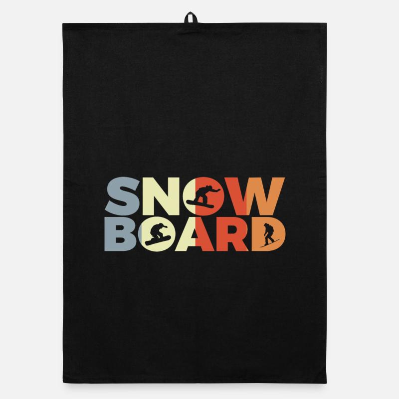 Amateurs de snowboard Torchon bio