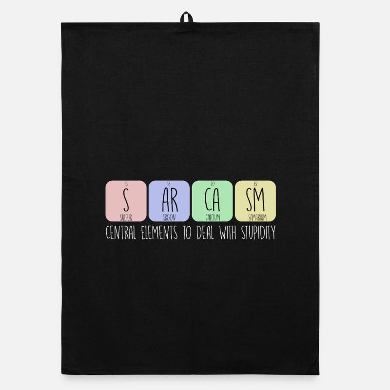 Central elements to deal with stupidity Organic dish towel