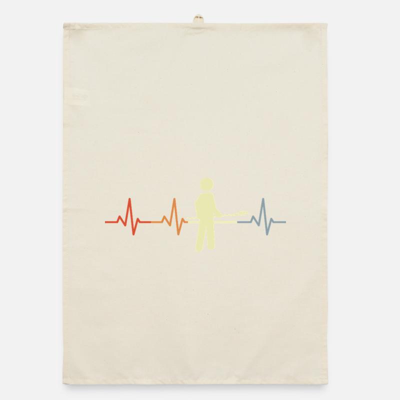 Baker stick figures heart palpitations Organic dish towel