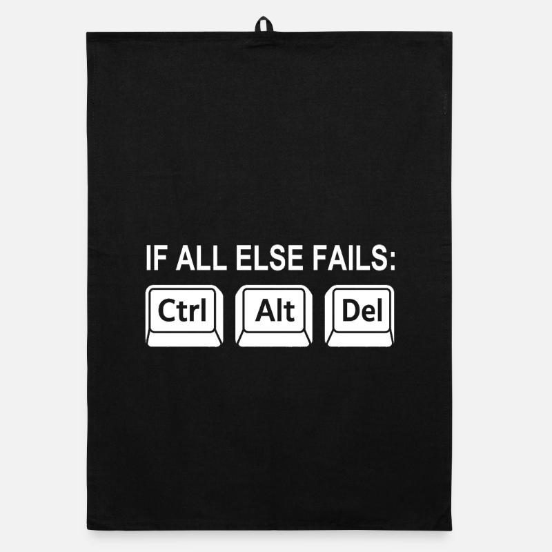 Programmer Shortcut Geek IT Support Computer Organic dish towel