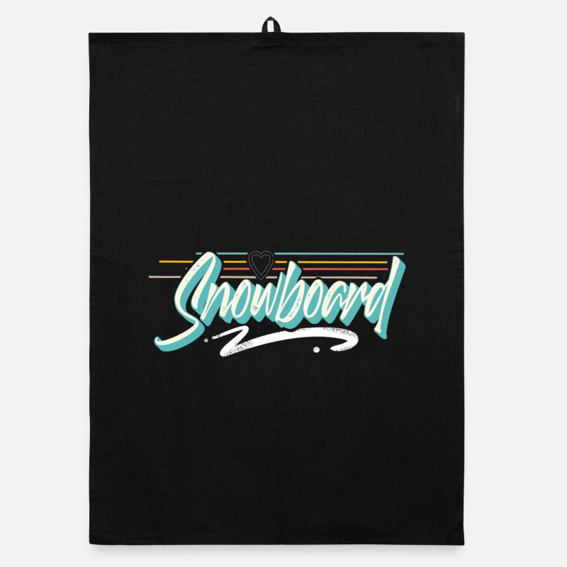 Snowboard Organic dish towel