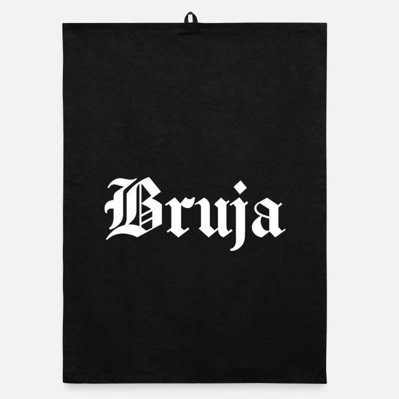 Bruja Witch Halloween Organic dish towel