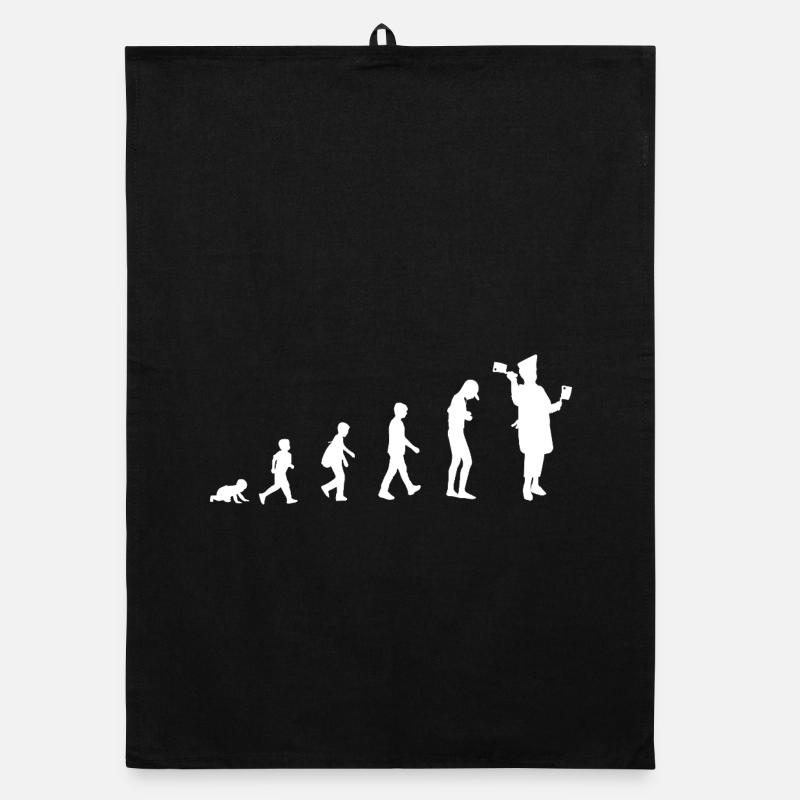 Evolution from baby to butcher / profession Organic dish towel