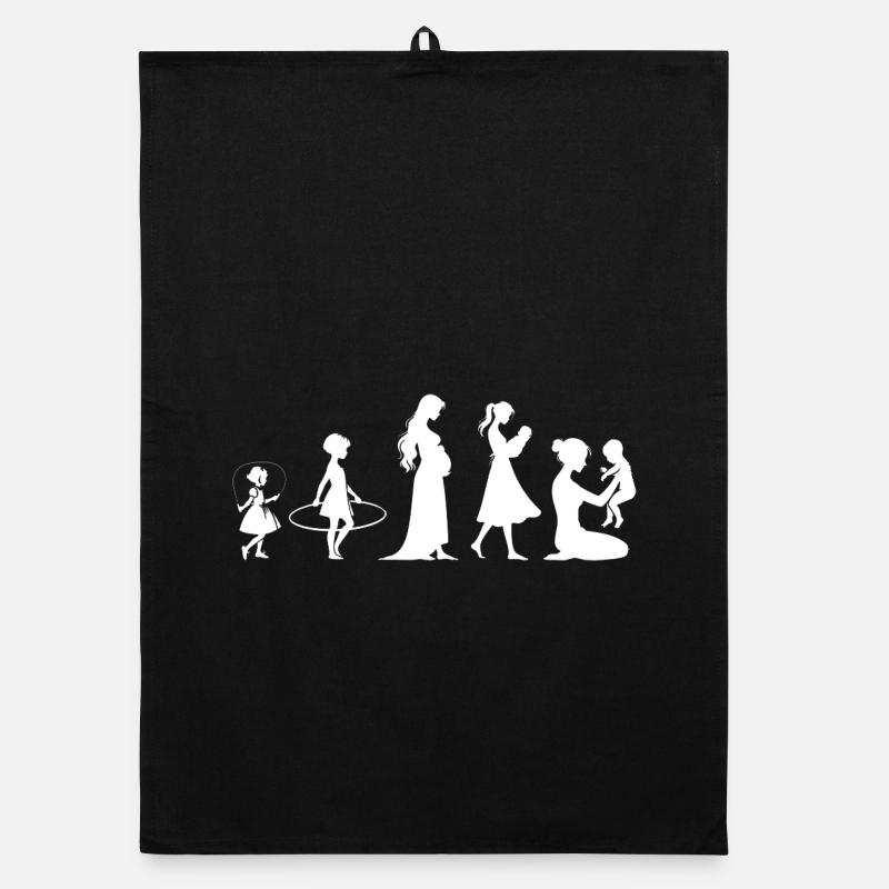 Evolution Mama Muttertag kind Familie Organic Geschirrtuch