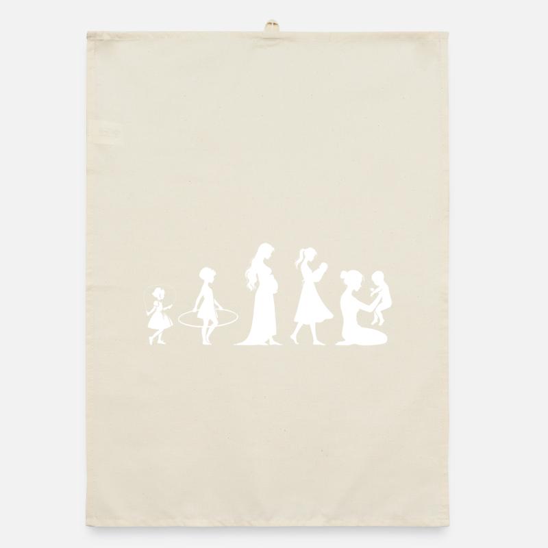 Evolution Mama Muttertag kind Familie Organic Geschirrtuch