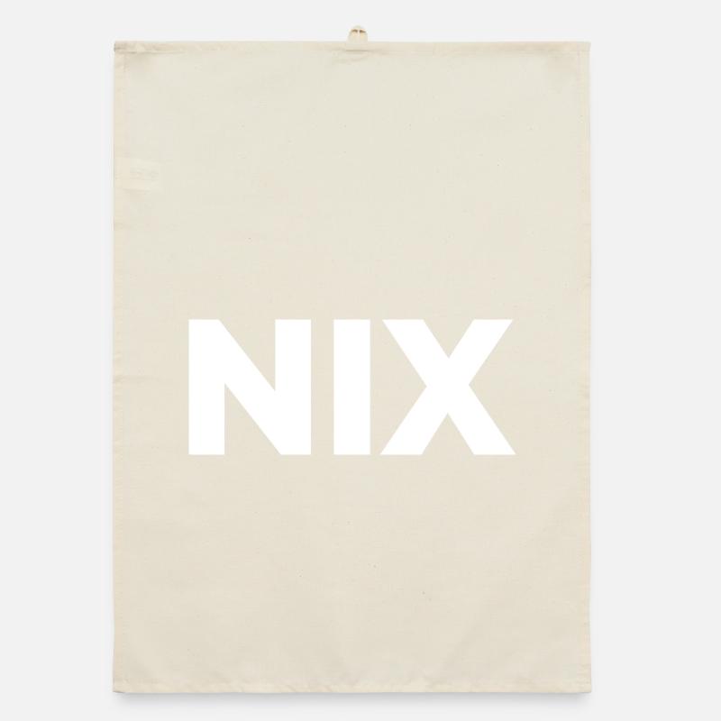 Nix - einfach nichts | Garnichts | Geschenk Organic Geschirrtuch
