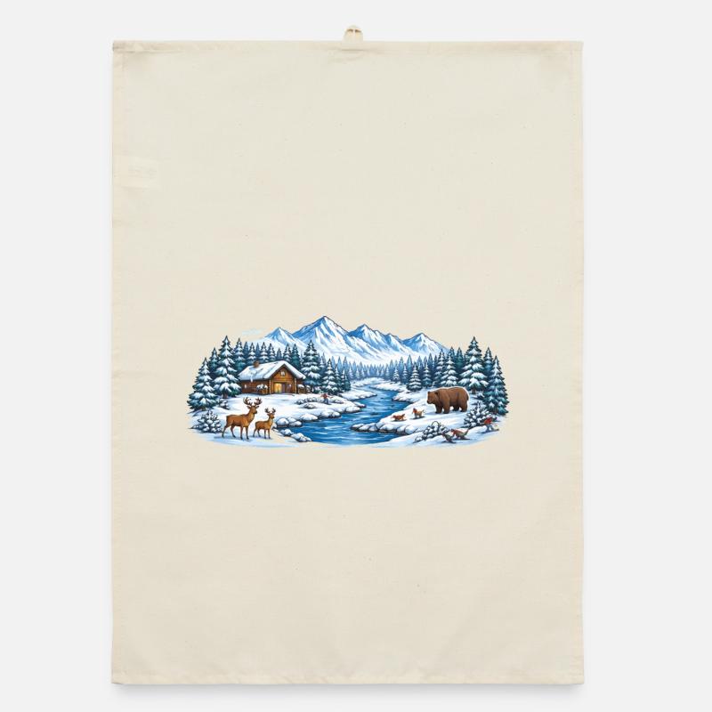 Cabane de la Forêt d’Hiver au bord de la rivière Torchon bio