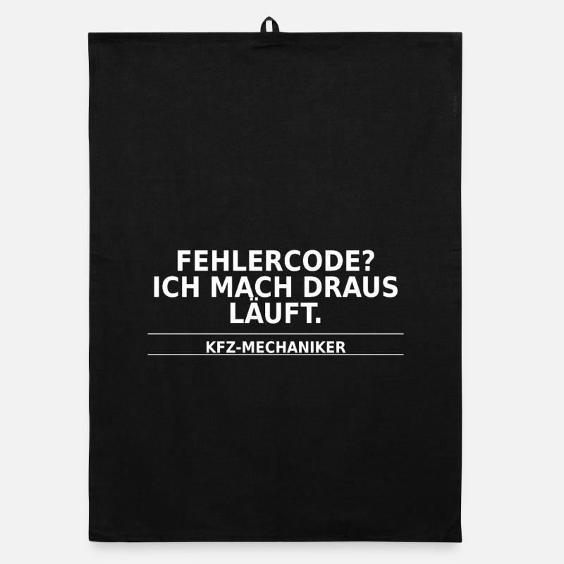 KFZ-Mechaniker – Fehlercode? Ich mach’s laufend Organic Geschirrtuch