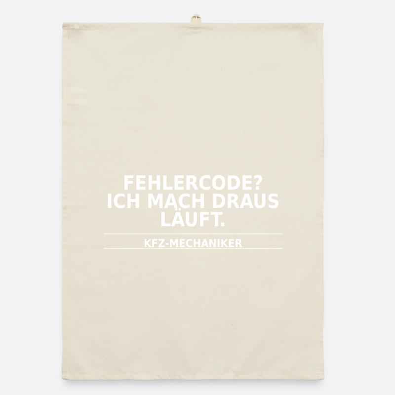 KFZ-Mechaniker – Fehlercode? Ich mach’s laufend Organic Geschirrtuch