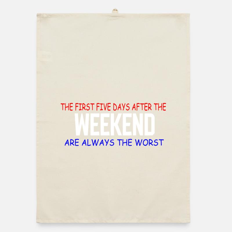Weekend Blues: The First Five Days Organic dish towel