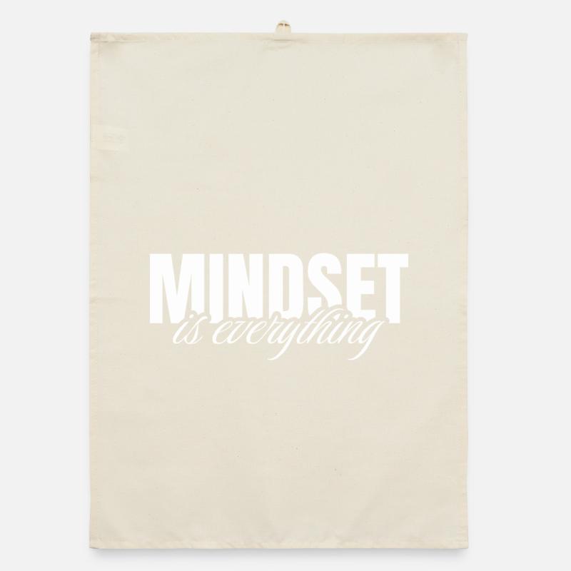 Mindset is everything Organic Geschirrtuch