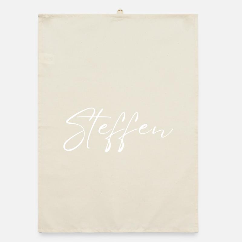 Steffen Name T-Shirt Gift for Men Organic dish towel
