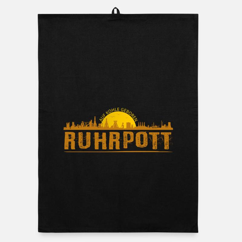 Ruhrpott Skyline Organic Geschirrtuch