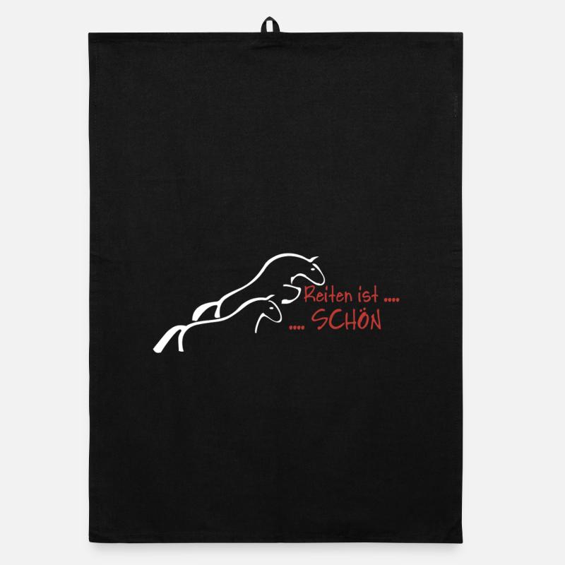 Horseback riding is beautiful... Organic dish towel