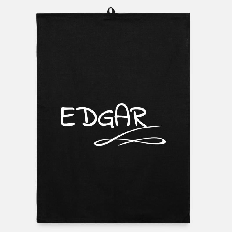 Edgar als Name Organic Geschirrtuch