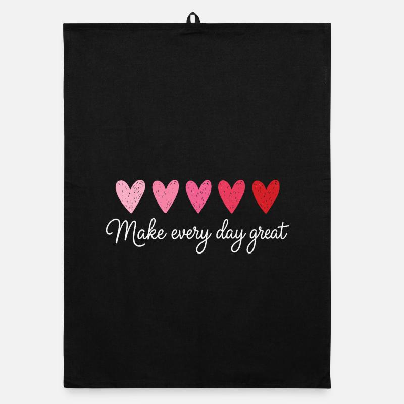 Faites chaque jour de grands cœurs le t-shirt d’enseignant Torchon bio