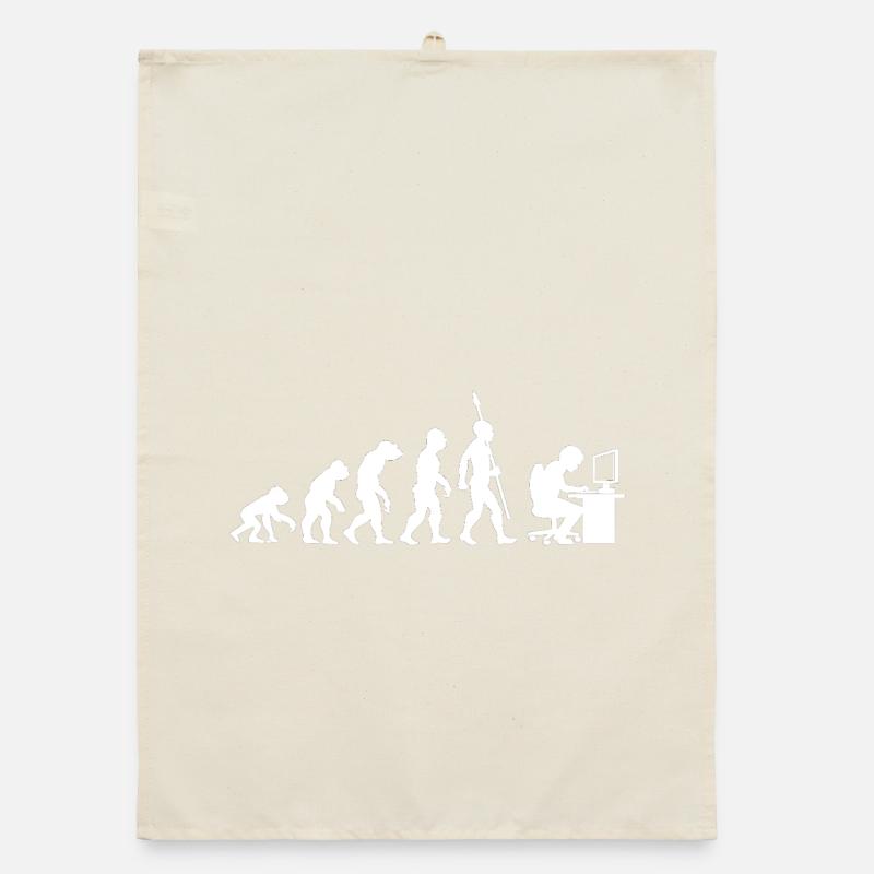 Computer PC Evolution Computer Scientist Programmer Organic dish towel