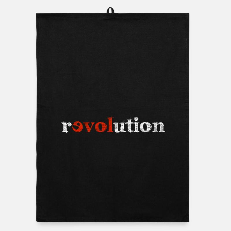 revolution - Organic dish towel - black