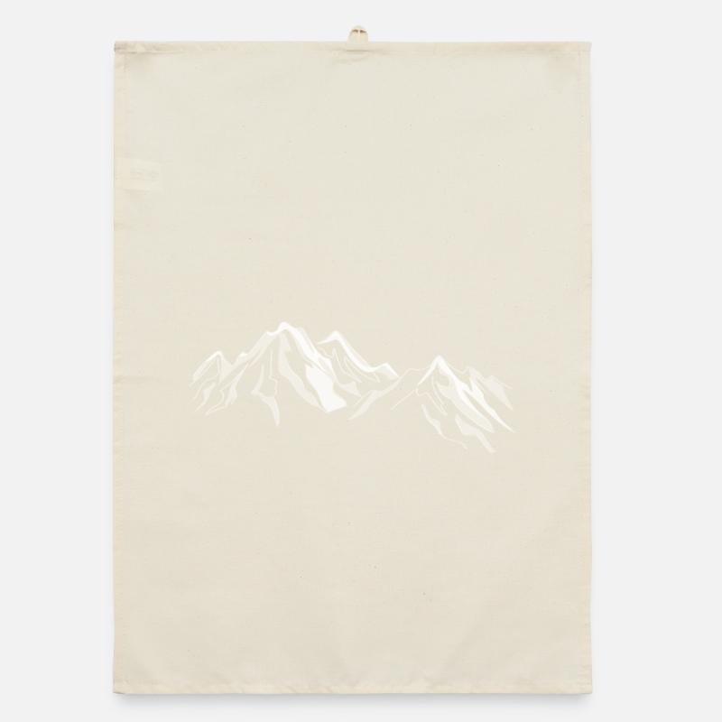 Mountains Organic dish towel