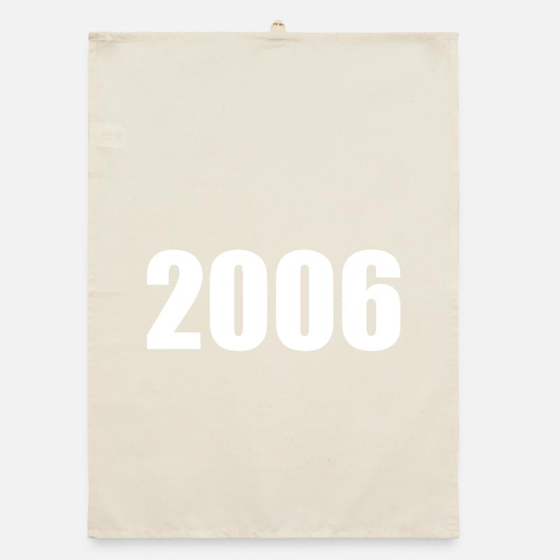 2006 Birthday Template Personalize Design Organic dish towel