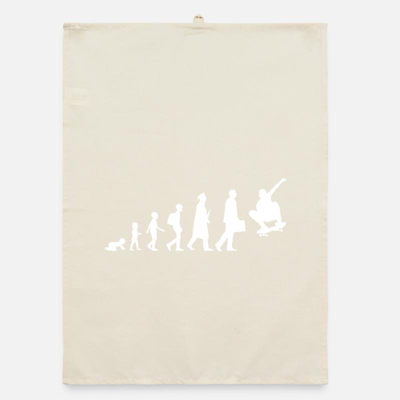 Entwicklung eines Skateboarders Organic Geschirrtuch