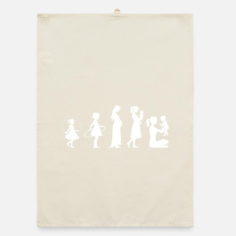Evolution Mama Muttertag kind Familie Organic Geschirrtuch
