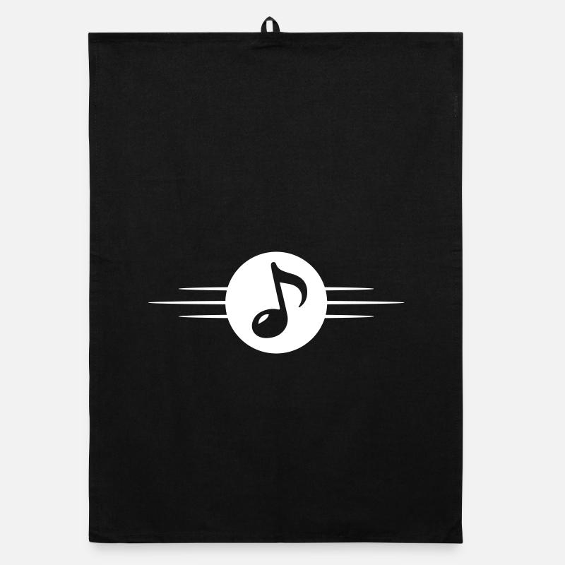 Music Note Symbol Line Organic dish towel