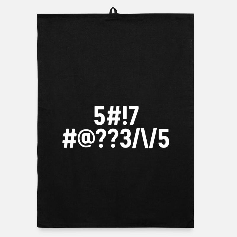Shit Happens Coded Organic dish towel
