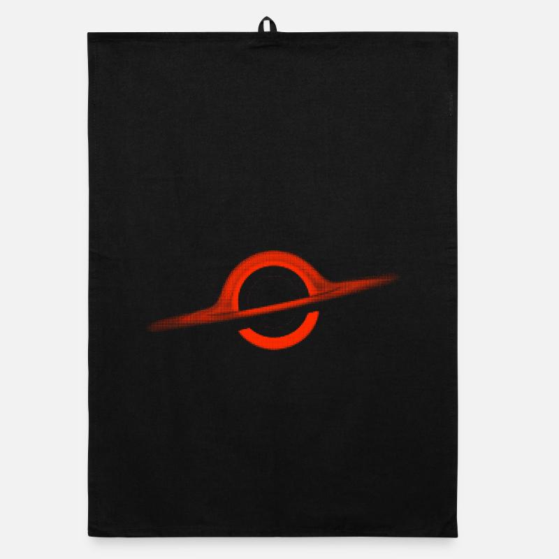 black hole Organic dish towel