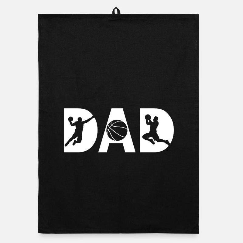 basketball dad  Organic Geschirrtuch