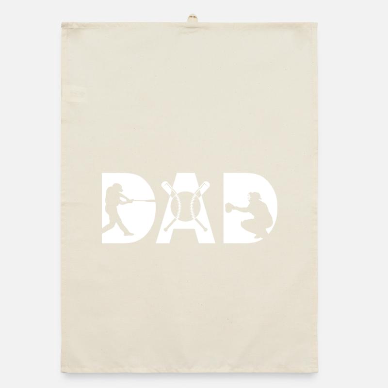 Baseball Dad Organic dish towel
