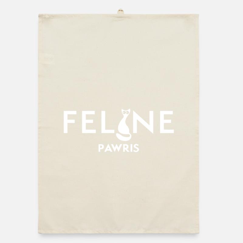 Félin(foncé) Torchon bio