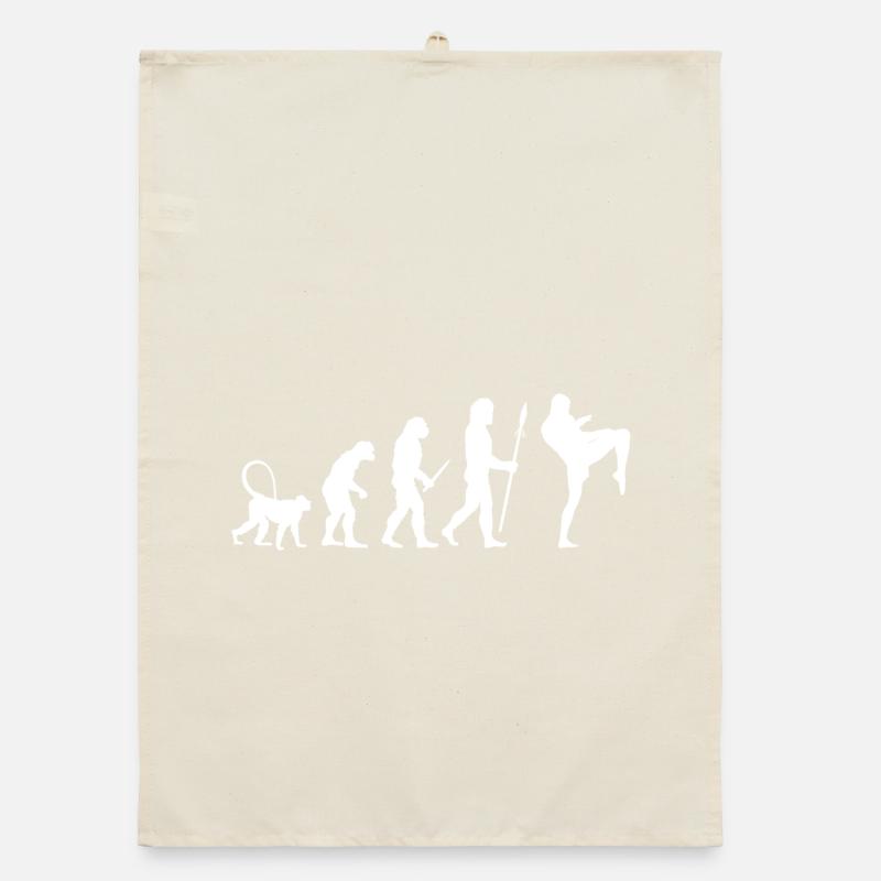 Entwicklung eines Kickboxers Organic Geschirrtuch